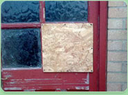 boarded up Edgware